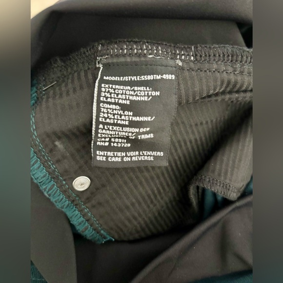 Tribal Black and Dark Green Pants - Picture 2 of 2